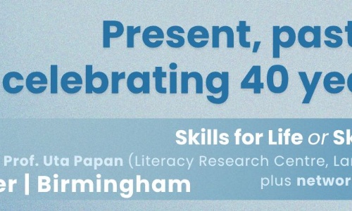 'Present, past and future - celebrating 40 years' banner image